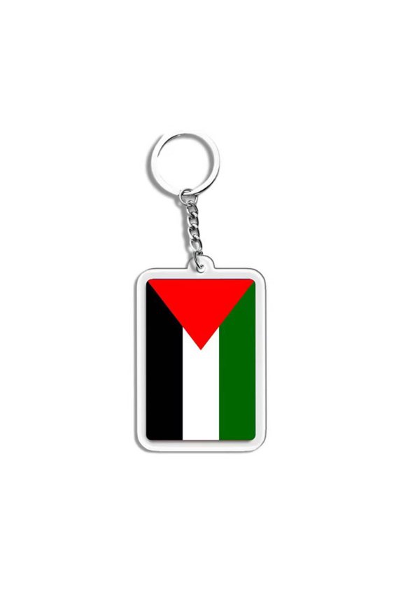 Double-Sided Print Flag Keychain Set, High-Definition Acrylic Key Rings, Lightweight and Sturdy Design for Keys and Bags, Ideal Travel Souvenirs for Travelers and Flag Enthusiasts