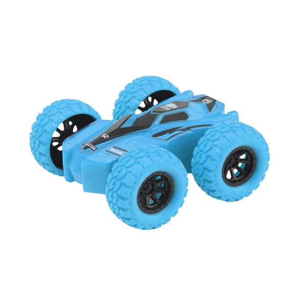 Double-Sided Pull Back Cars Toys for Ages 2-4, Truck Car Rotating Stunt Push and Go Friction Cars for Toddlers 1-3 Vehicle 2+ Year Old Boys Girls Gifts, Vibration Inertial Car Toy