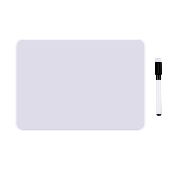 Double-Sided Reusable Mini Whiteboard 9x12" with Marker, Portable Dry Erase Board for Home Messages , Office To-Do Lists, School Notes, Live Commentary,White