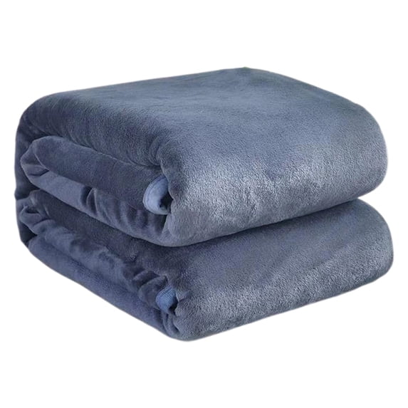 Double Sided Reversible Flannel Blanket For Sofa Bed, Ultra Soft Lightweight Throw For Adult Couch, Cozy Warm Blanket For Home Office Nap, 150x200cm