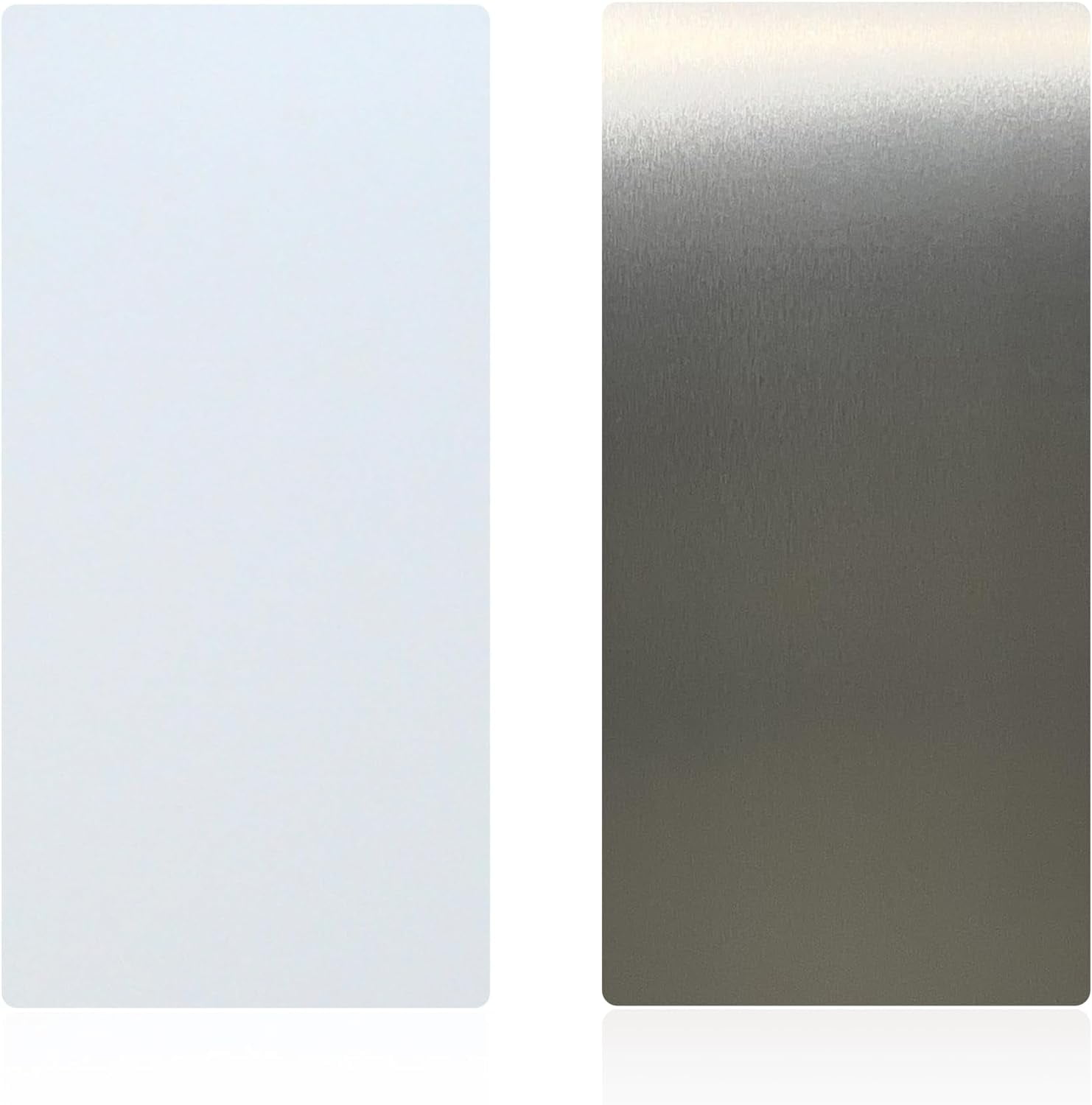 Double Sided Reversible Silver/White Bathroom Wall Splash Guard for