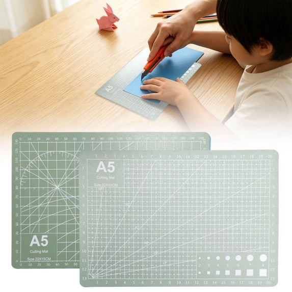Double Sided Self Healing Pvc Cutting Mat, Precision Grid Craft Board for Sewing Quilting Paper Cutting, Portable Non-Slip Cutting Pad, A Cutting Pad