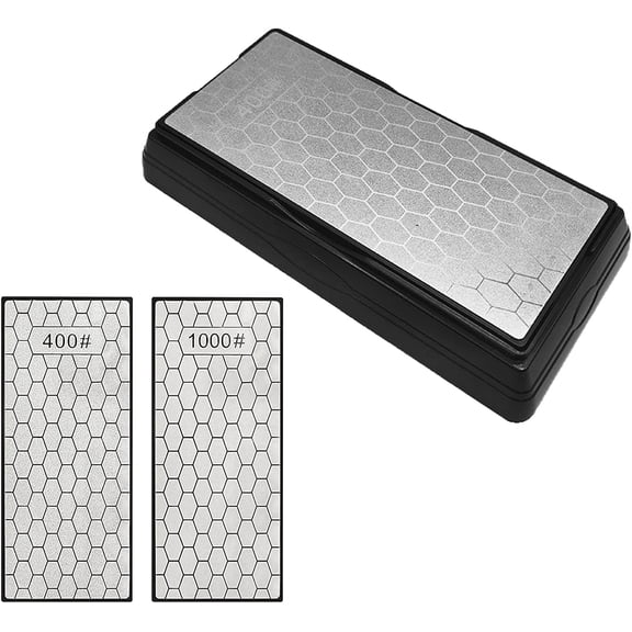 Double-Sided Sharpening Stone for Outdoor Kitchen Sharpening Tools Coarse 400#/Extra Fine 1000#