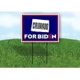 thumbnail image 1 of Double Sided Sign COLORADO FOR BIDEN Yard Sign ROAD SIGN with Stand, 1 of 2