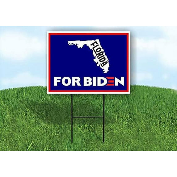 Double Sided Sign FLORIDA FOR BIDEN Yard Sign ROAD SIGN with Stand