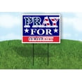 thumbnail image 1 of Double Sided Sign PRAY FOR OUR COUNTRY AMERICA Yard Sign ROAD SIGN with Stand, 1 of 2