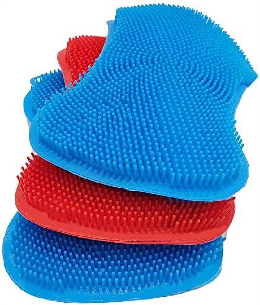 Double Sided Silicone Sponge Scrubber Kitchen Sponge Silicone Dish Sponge Cleans Pans Pots