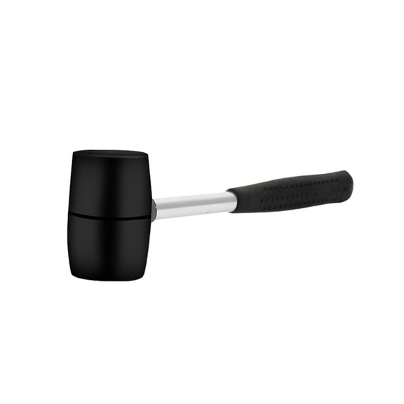 Double Sided Solid Rubber Mallet Non Mark Soft Strike Hammer for Flooring Tile Furniture Assembly Tent Stakes