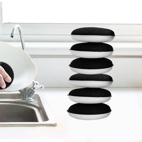Double Sided Sponge, Dishwashing Eraser Scrubber, Efficient Grease Removal and Lint-Free Drying, for Pots Pans and Kitchen Surfaces, Household Cleaning Essential