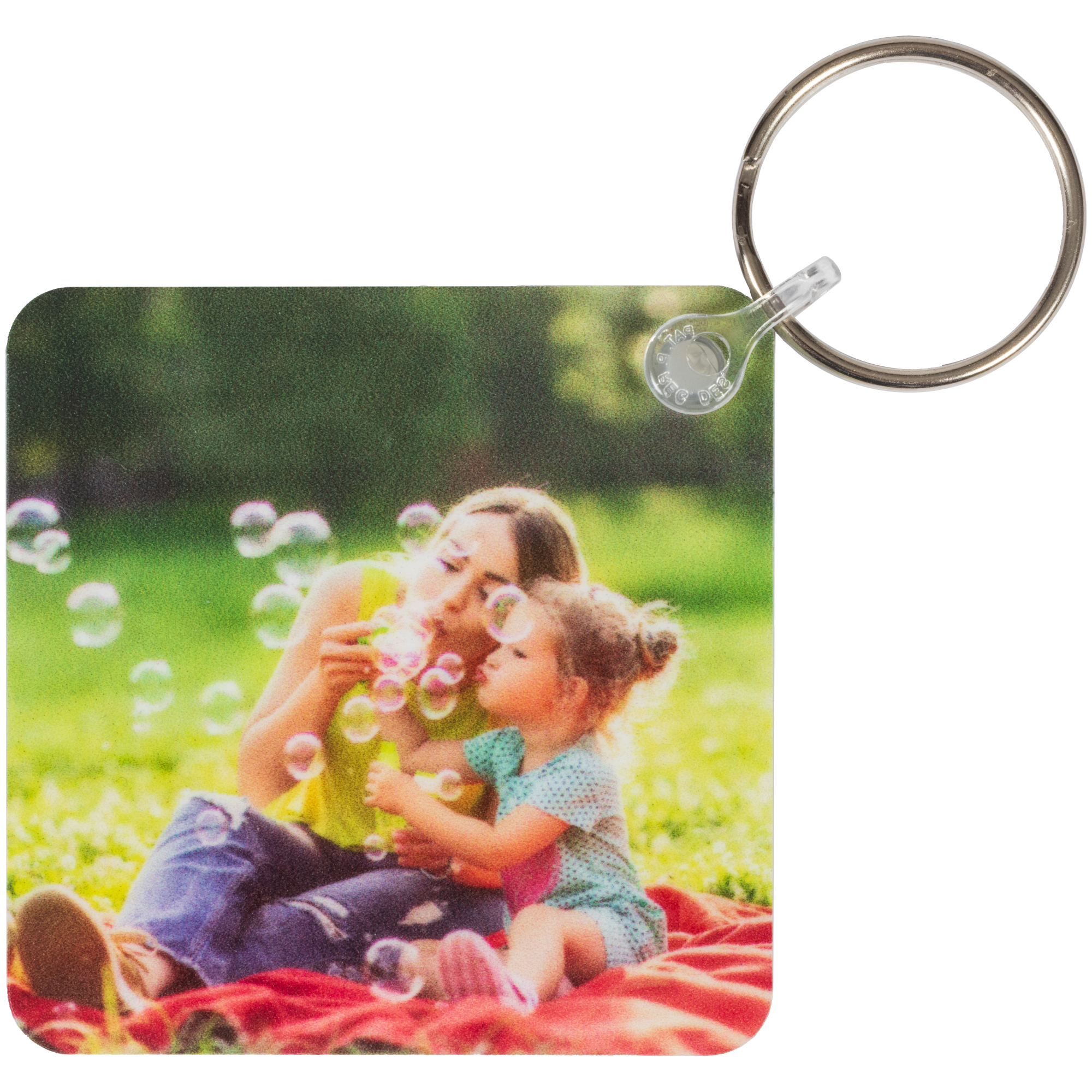 Double-Sided Square Key Chain - Walmart.com