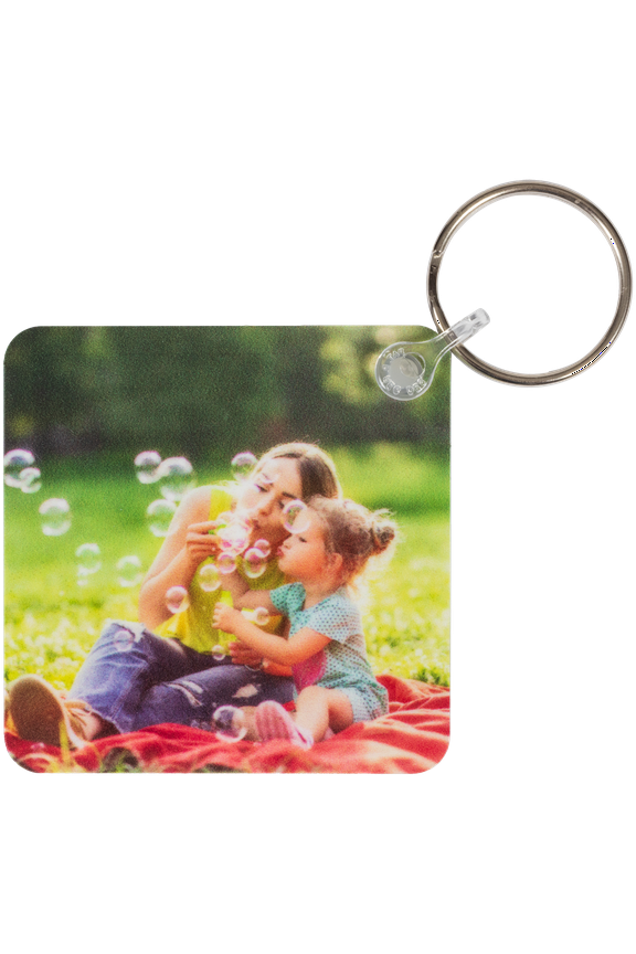 Double-Sided Square Key Chain