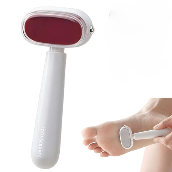Double‑Sided Stainless Steel Foot Scraper, Arc‑Shaped Dead Skin & Callus Remover, Anti‑Slip Pedicure Tool for Cracked Heels