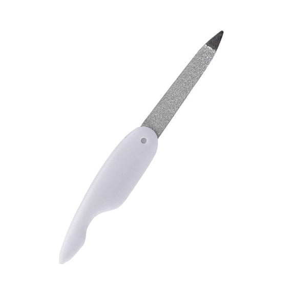 Double Sided Stainless Steel Nail File for Trimming and Polishing Nails, Rust Resistant & Reusable for Home Nail Care