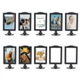 thumbnail image 1 of Double Sided Standing Picture Frames 4 X 6 Inch Pedestal Photo Frame Plastic Self Standing Frame for Table,10 Pack, 1 of 6