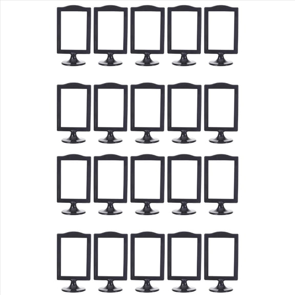 Double Sided Standing Picture Frames 4 X 6 Inch Pedestal Photo Frame Plastic Self for Table,20 Pack