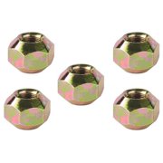 Double Sided Steel Lug Nuts, 1/2 Inch RH Fine Thread, 5/Pack