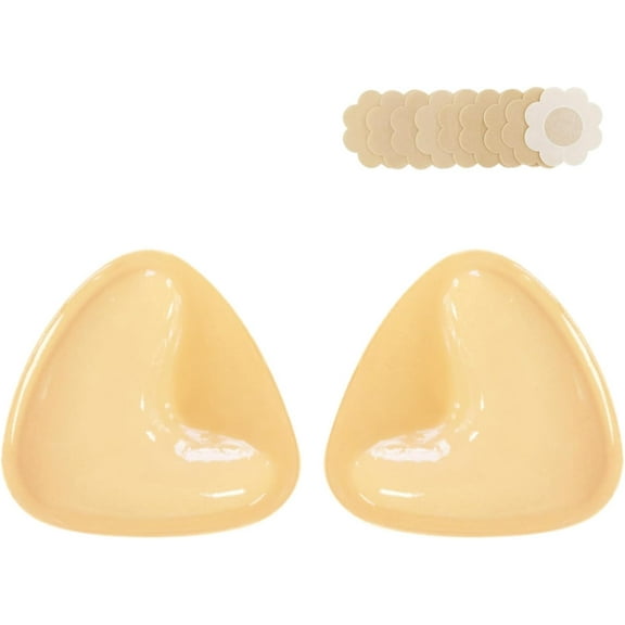 Double-Sided Sticky Bra Pads Inserts Ultra Instant Volume Push up Stick on Bra for Women Swimsuit Bikini Dresses