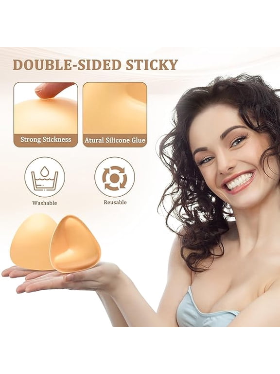 Double-Sided Sticky Bra Pads, Ultra Instant Lift, Push Up Bra Pads, Breast Enhancers, B Size