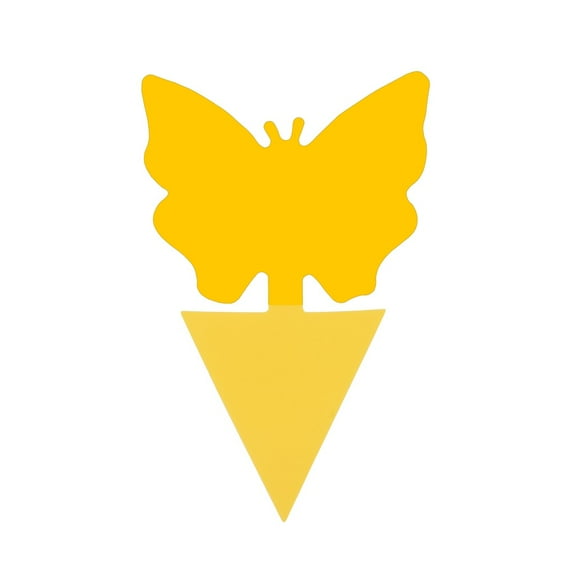 Double Sided Sticky Trap Board Butterfly Shape for Insect Control Adhesive Pest Catcher for Fruit Flies and Flying Insects Indoor Outdoor Use Pack of 5/10/15PCS