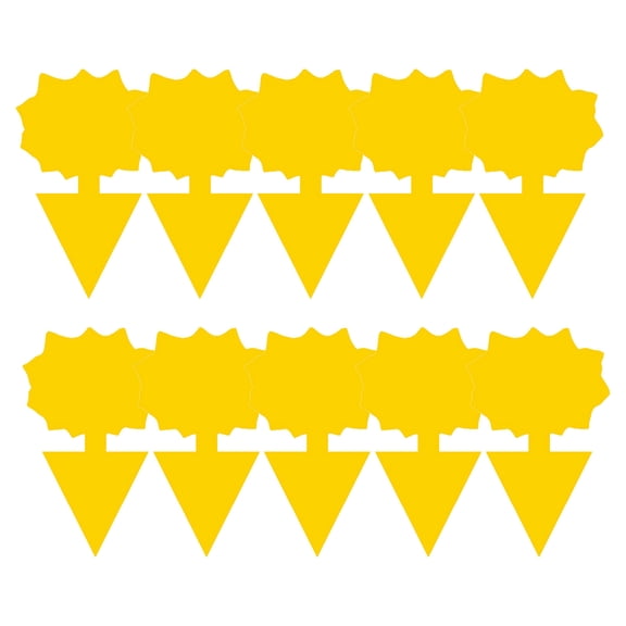 Double Sided Sticky Trap Board  Sunflower Shape Insect Trap for Fruit Fly Pest Control, Indoor/Outdoor Plants (5/10/15 Pack)
