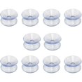 DoubleSided Suction Cups Compatible with Glass Table Tops, 10 Pack