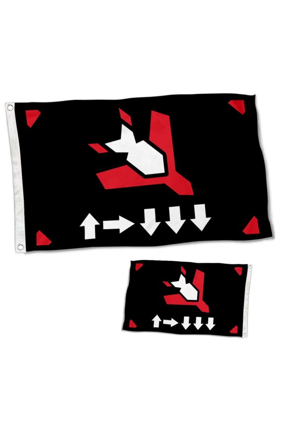 Double Sided Super Earth Stratagem 500 kg Bomb Morale Flag Banner with Brass Grommets 3x5 Feet