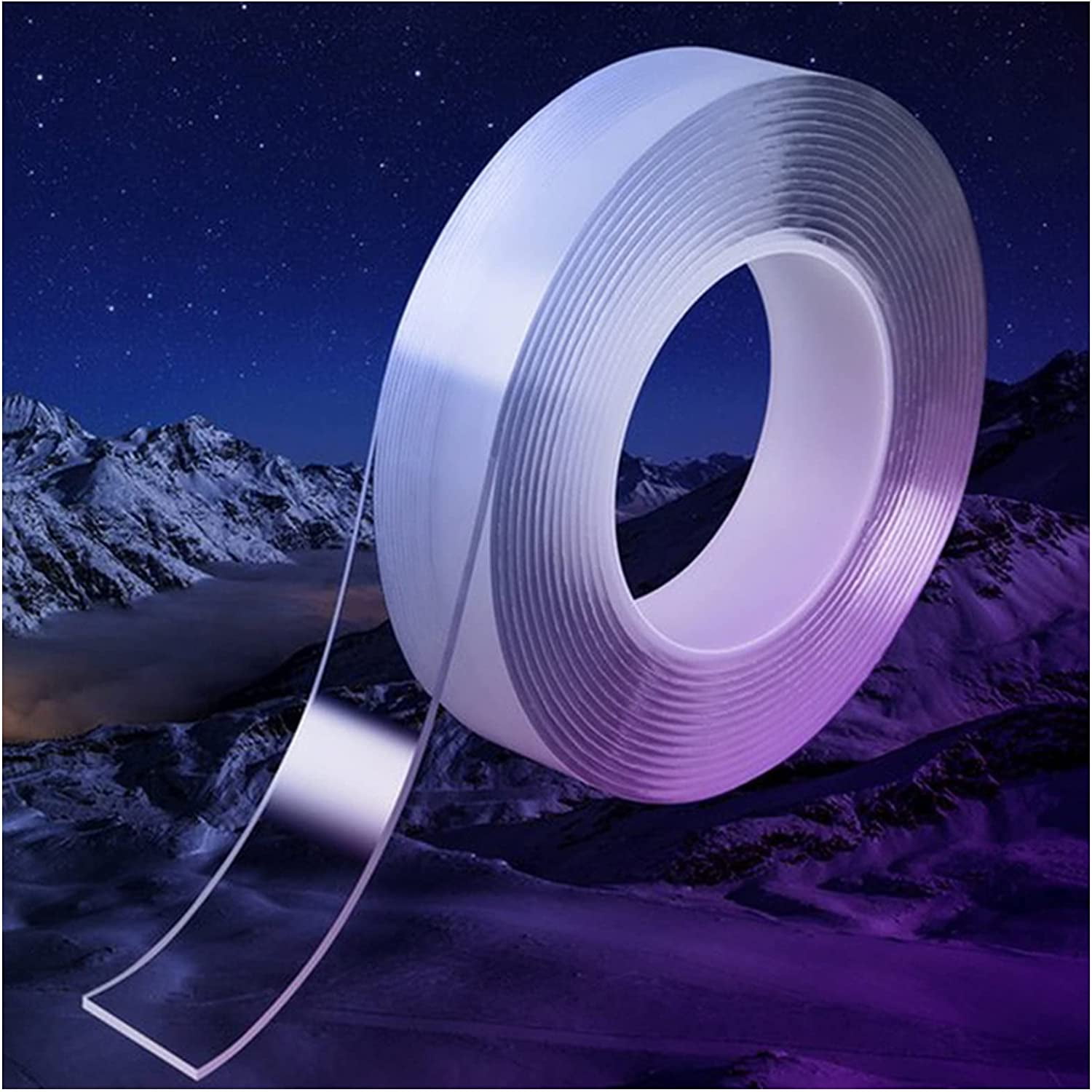 Double Sided Tape 1/2/3/5m DoubleSided Tape Reusable Washable Fixed