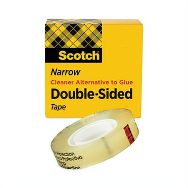 Double-Sided Tape, 1" Core, 0.5" X 75 Ft, Clear | Bundle of 2 Rolls