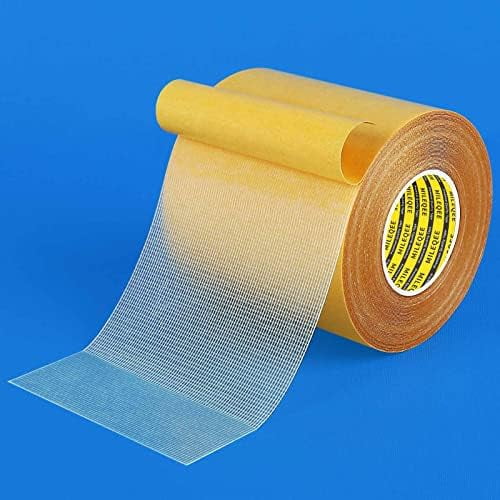 Double Sided Tape , 3.2in x 33FT(10m), Universal High Tack Wall with Fiberglass Mesh, Sticky Resistente Clear Tape, Easy Use Mounting Tape