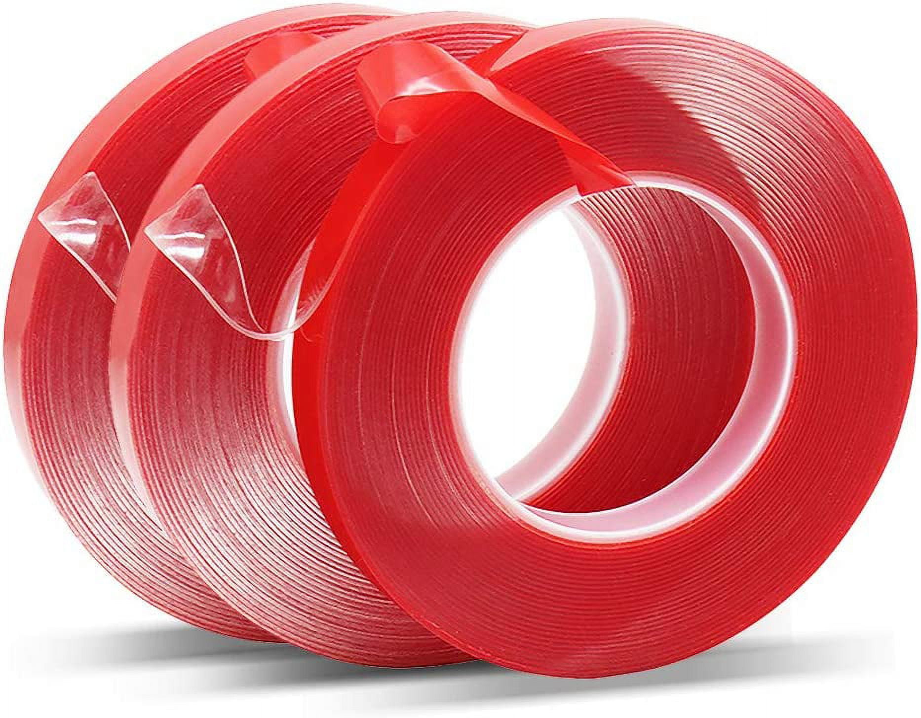 Double Sided Tape,Acrylic Adhesive Removable Clear Heavy Duty Mounting