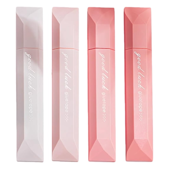 Double Sided Tape Glue Pen for Crafts, 4 Pack Acid Free Adhesive Dot Glue Runner for Scrapbooking, Wrapping, Photos, Cardstock, School Projects, Silent Glide, Pink, By Preplabs