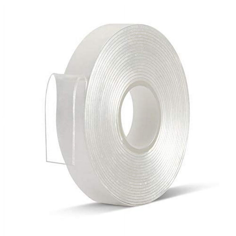 Double Sided Tape-3000x10x2mm Strong Adhesive Tape for Wall, 4pcs Tape - Transparent