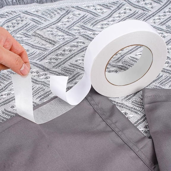 Double Sided Tape Heavy Duty, 1/2inch*105FT Adhesive Fabric Hem Tape for Pants, No Sew Hemming Tape for Curtains, Pants, Carpet, Clothes, Arts, Crafts, Scrapbookin