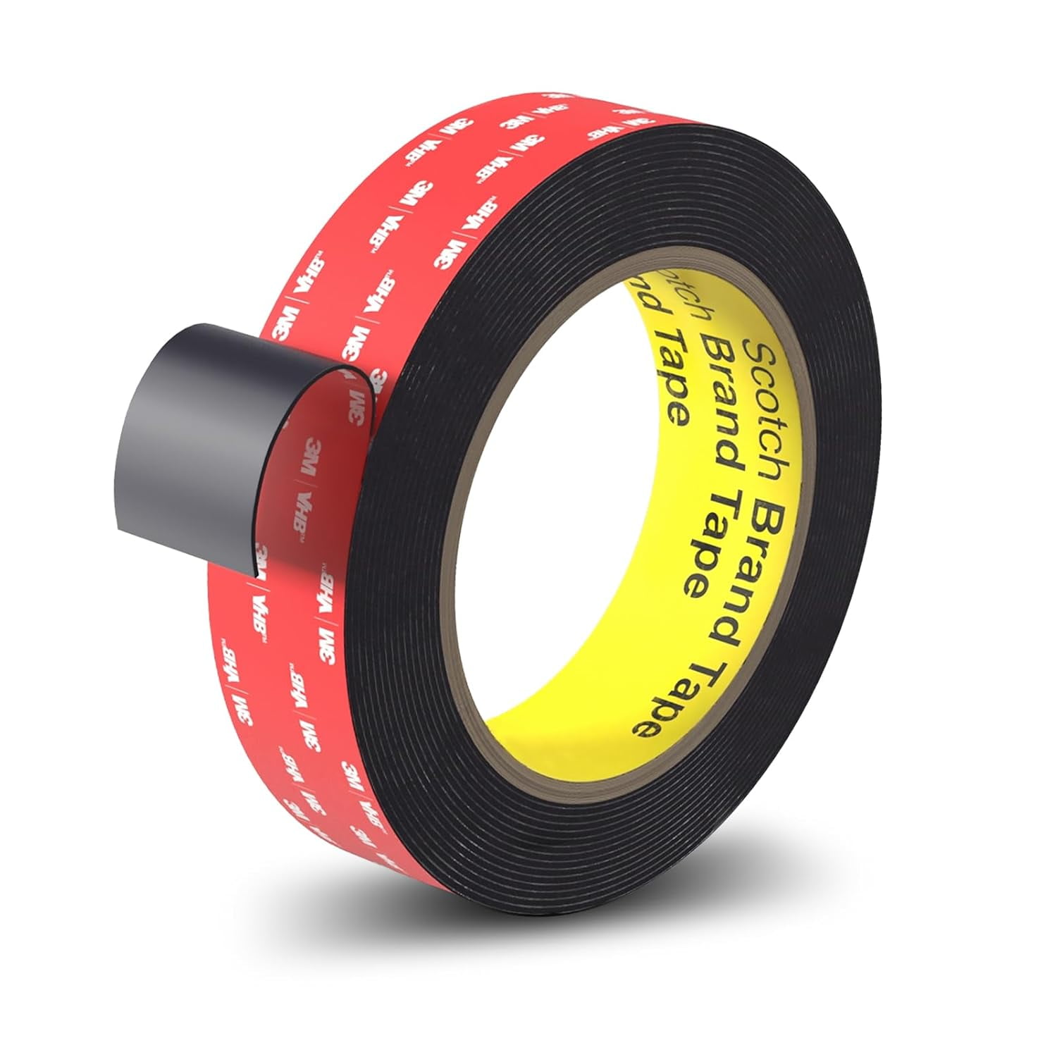 Double Sided Tape Heavy Duty, 1 in x 16.5 ft, Strong Adhesive Waterproof Mounting for Car, Walls, LED Strip Light, Home & Office Décor
