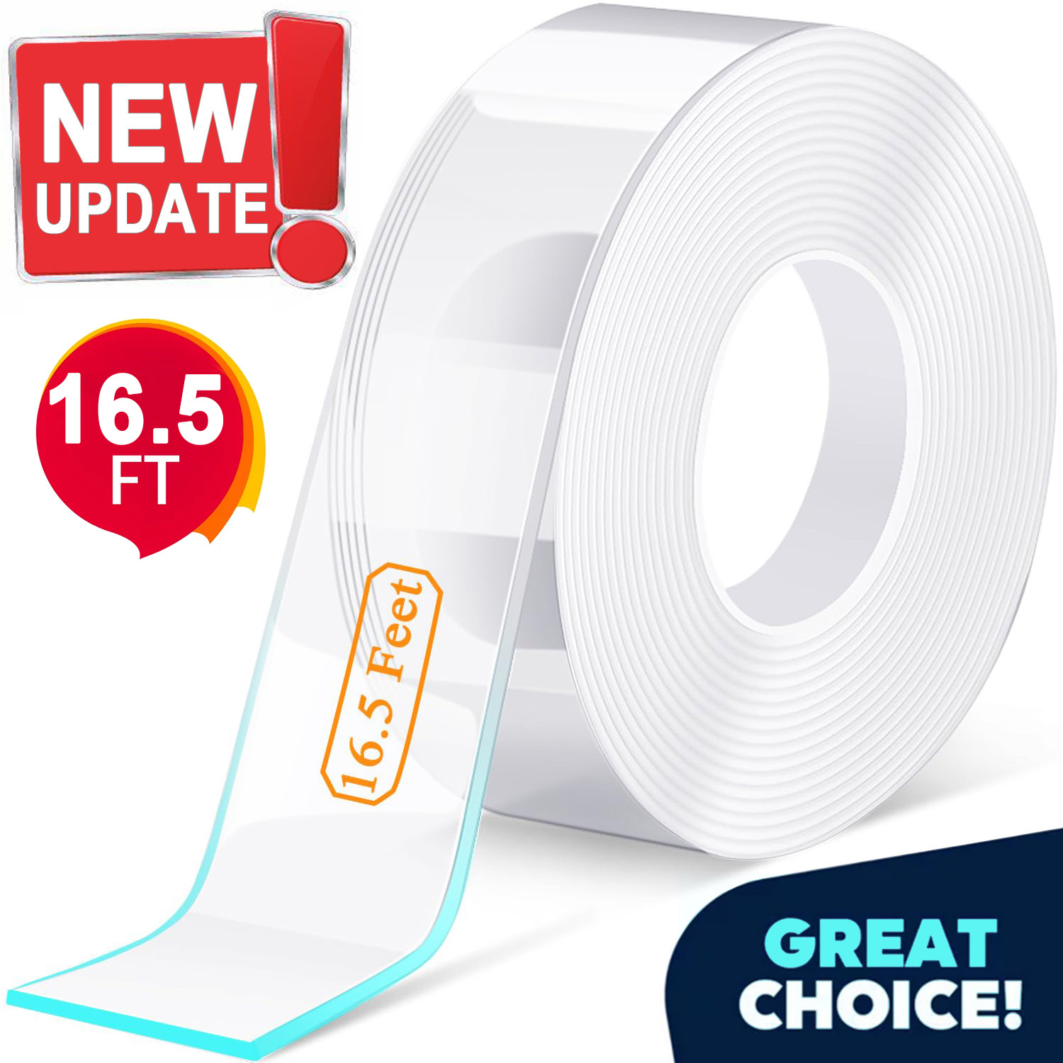 Hyper Tough Removable Adhesive Strips, Large, Holds up to 5 lb., 12