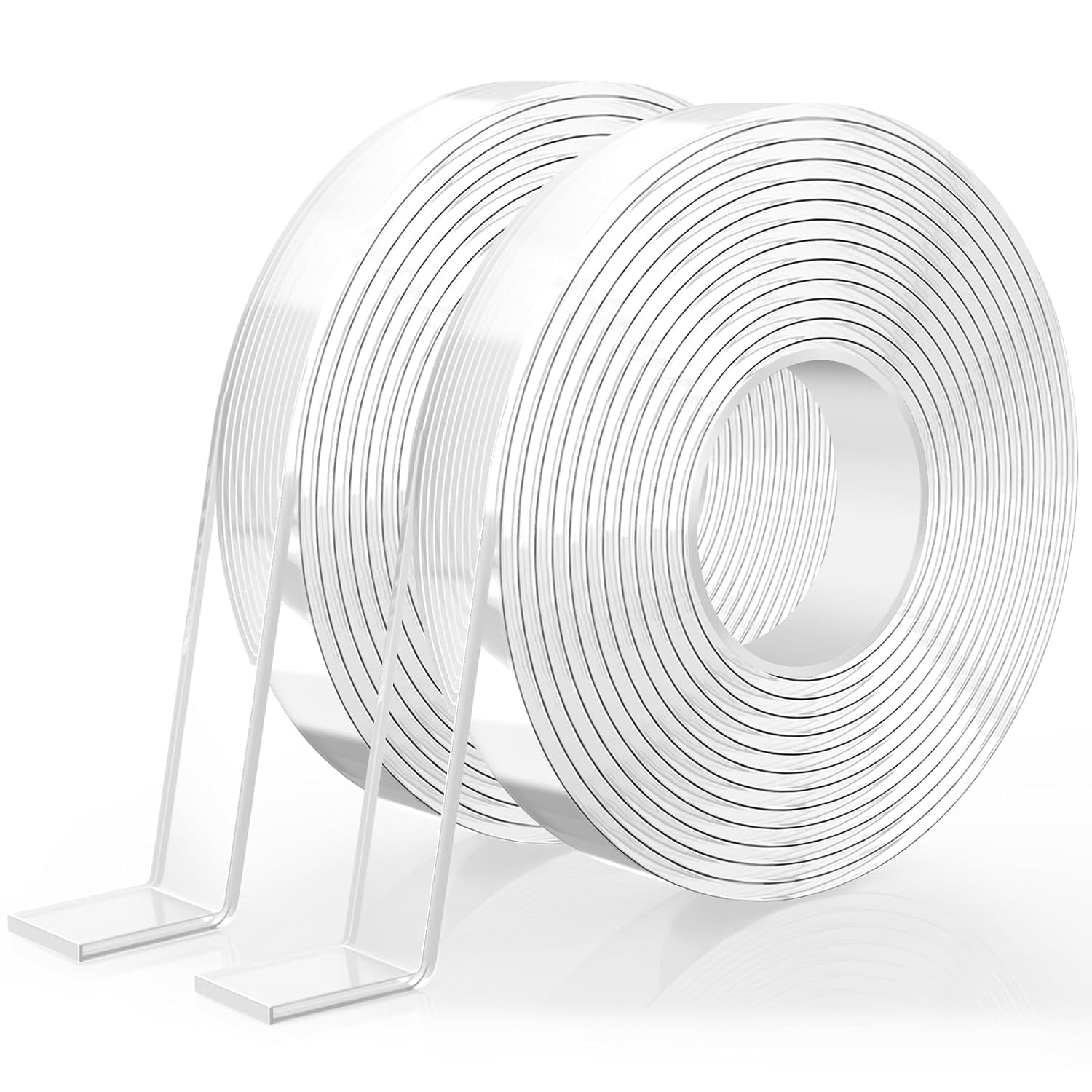 Double Sided Adhesive tape Heavy Duty, Double Stick Mounting (2 Rolls, Total 20FT), Clear Two