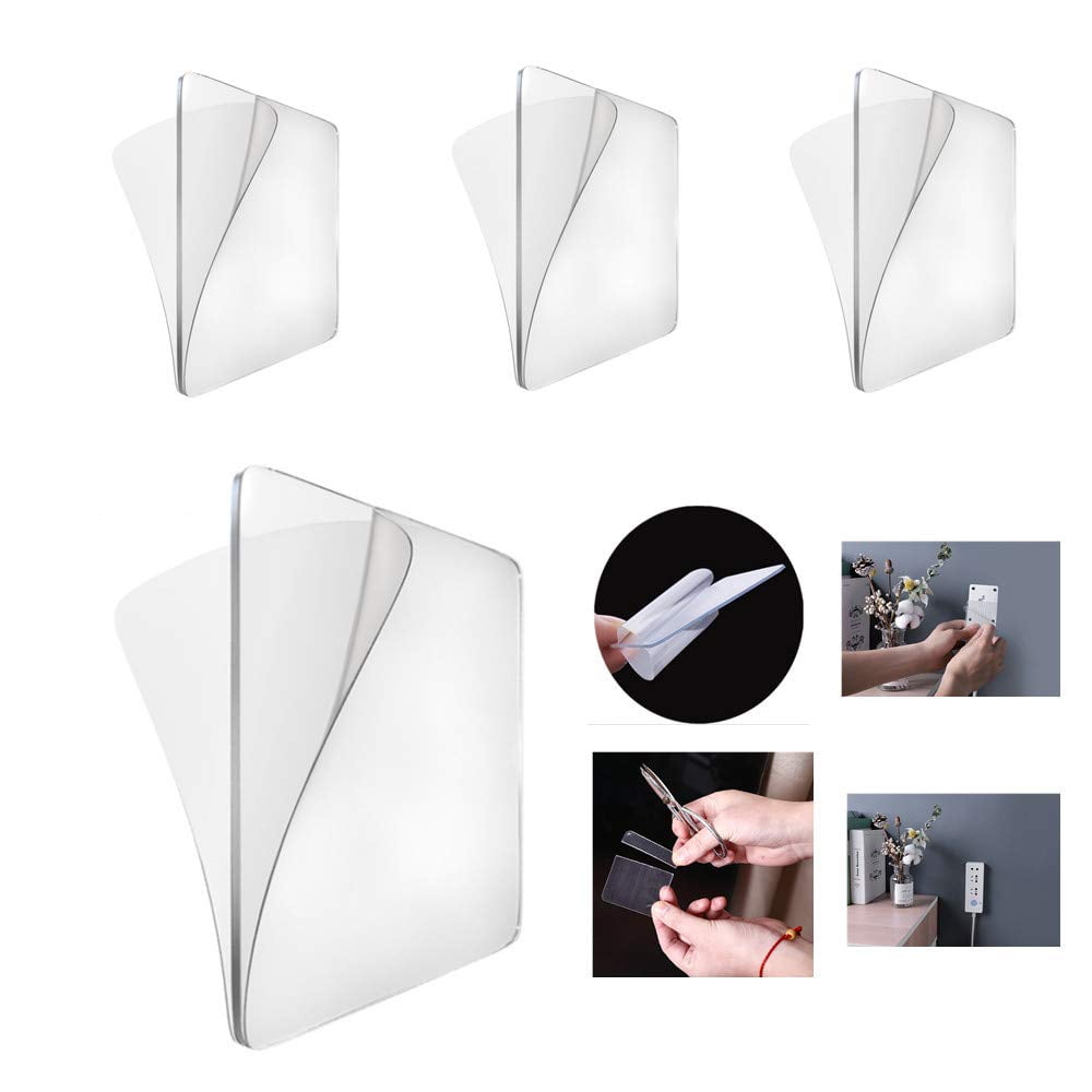 lasuroa 50pcs Double Sided Tape Squares, 2.36 Inch Double Sided Adhesive  Pads for Mounting Sticky Tack for Wall Hanging Waterproof Square Tape for