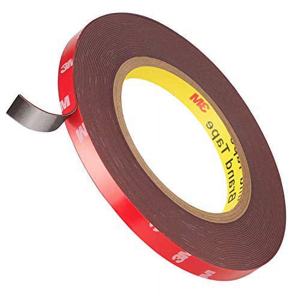 3M VHB Double Sided Tape, Very High Bond Waterproof Mounting Tape, VHB Heavy Duty Foam Tape for Car Home Office Decor 5952 Red, Size: 16Feet x