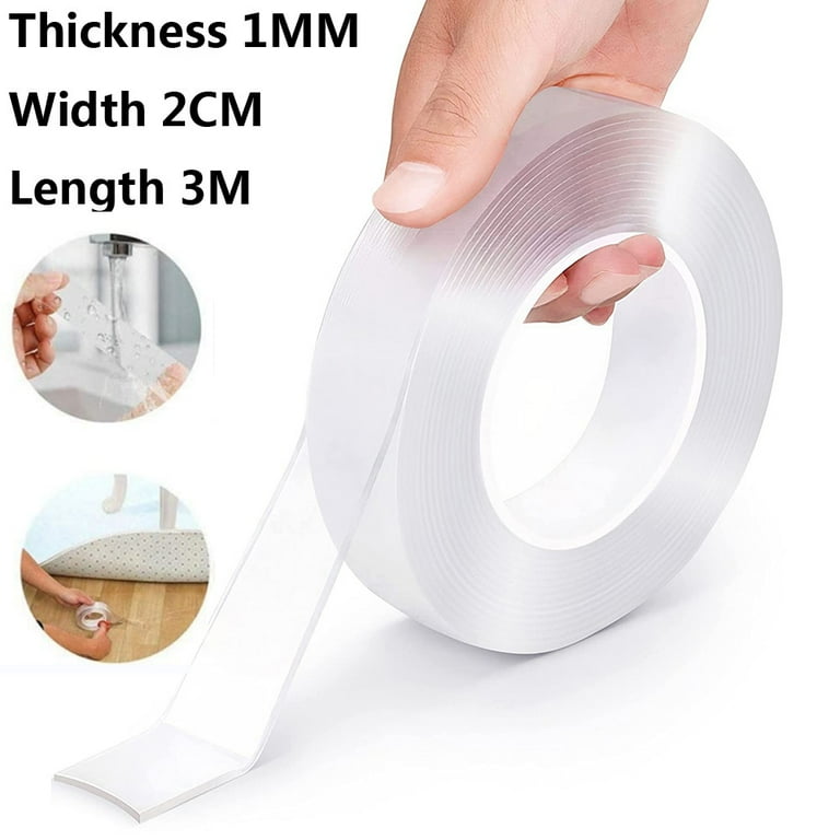 Double Sided Tape Heavy Duty, Multipurpose Removable Clear Tough