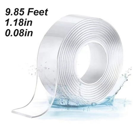 Double Sided Tape Heavy Duty Nano Double Sided Adhesive Tape Clear Mounting Tape Picture Hanging Adhesive Strips