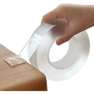 2 Rolls Double Sided Tape Transparent Heavy Duty Mounting Adhesive 33Ft x  1 Wide