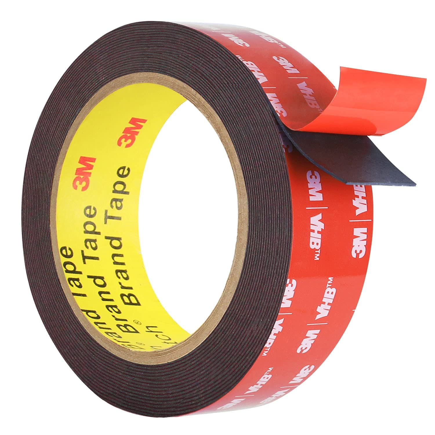 Kusufefi Double Sided Adhesive Tape Heavy Duty Double Stick Mounting (2 Rolls Total 20ft) Clear Two Sided Wall Tape Strips Removable Poster Tape