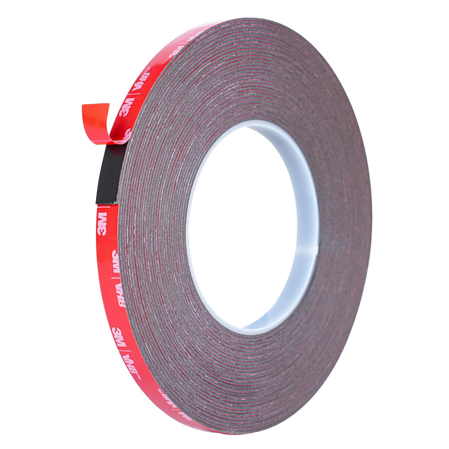 Double Sided Tape Heavy Duty, Waterproof Mounting Foam Tape, 36.5ft Length, 0.4in Width, High Temperature Resistant Adhesive for Car, LED Strip Light, Office Decor, Uses VHB 5952 Raw Material