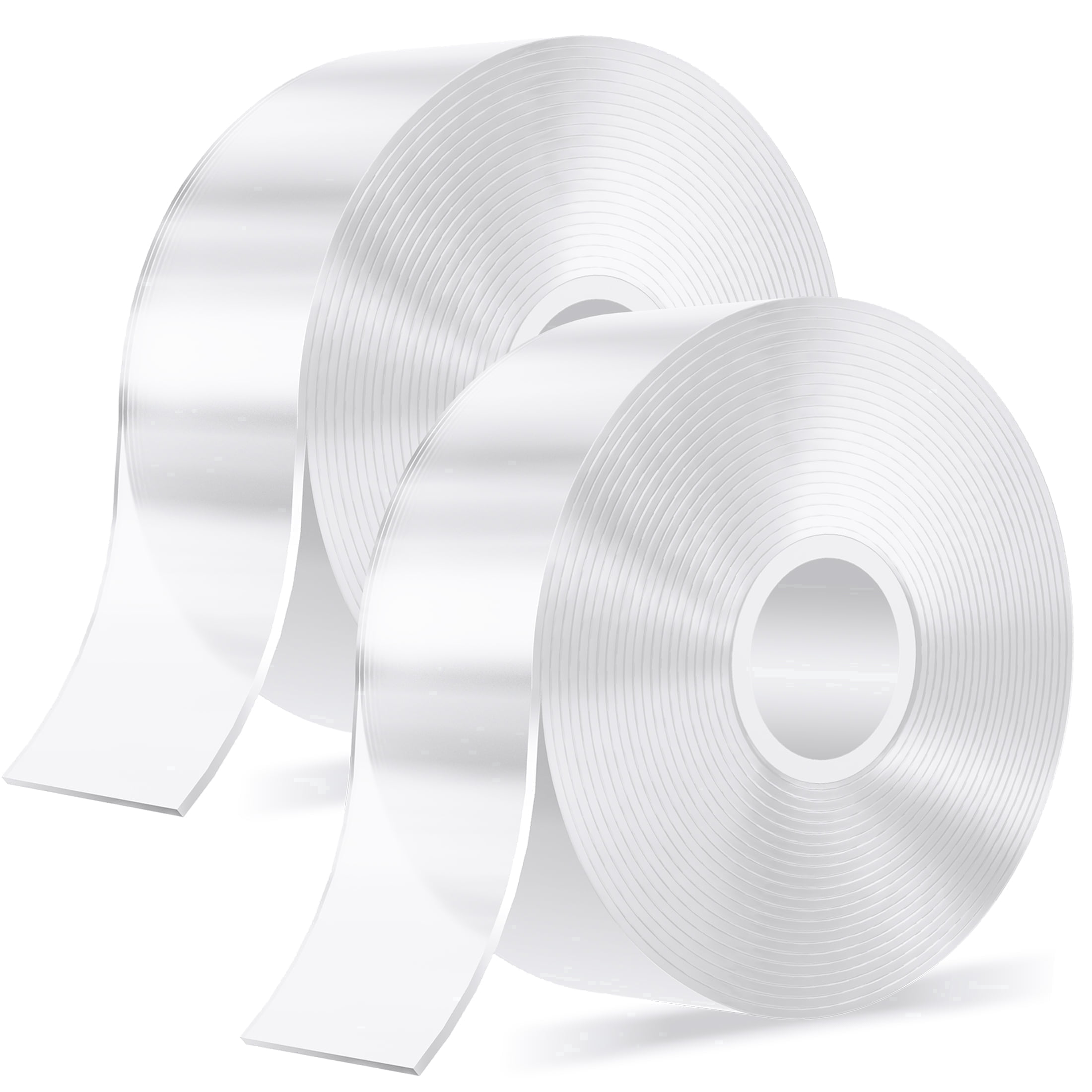 Delamu 29.5ft Double Sided Tape Heavy Duty, 2 Rolls Nano Tape Mounting Tape Clear, 1.18"W x 0.04"Th