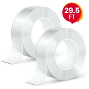 Double Sided Tape Heavy Duty, Yecaye 29.5ft Two Sided Mounting Tape Clear, 2 Roll