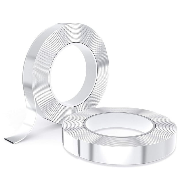 Double Sided Tape Heavy Duty, Yecaye 32.8FT 2 Rolls Nano Tape Strong