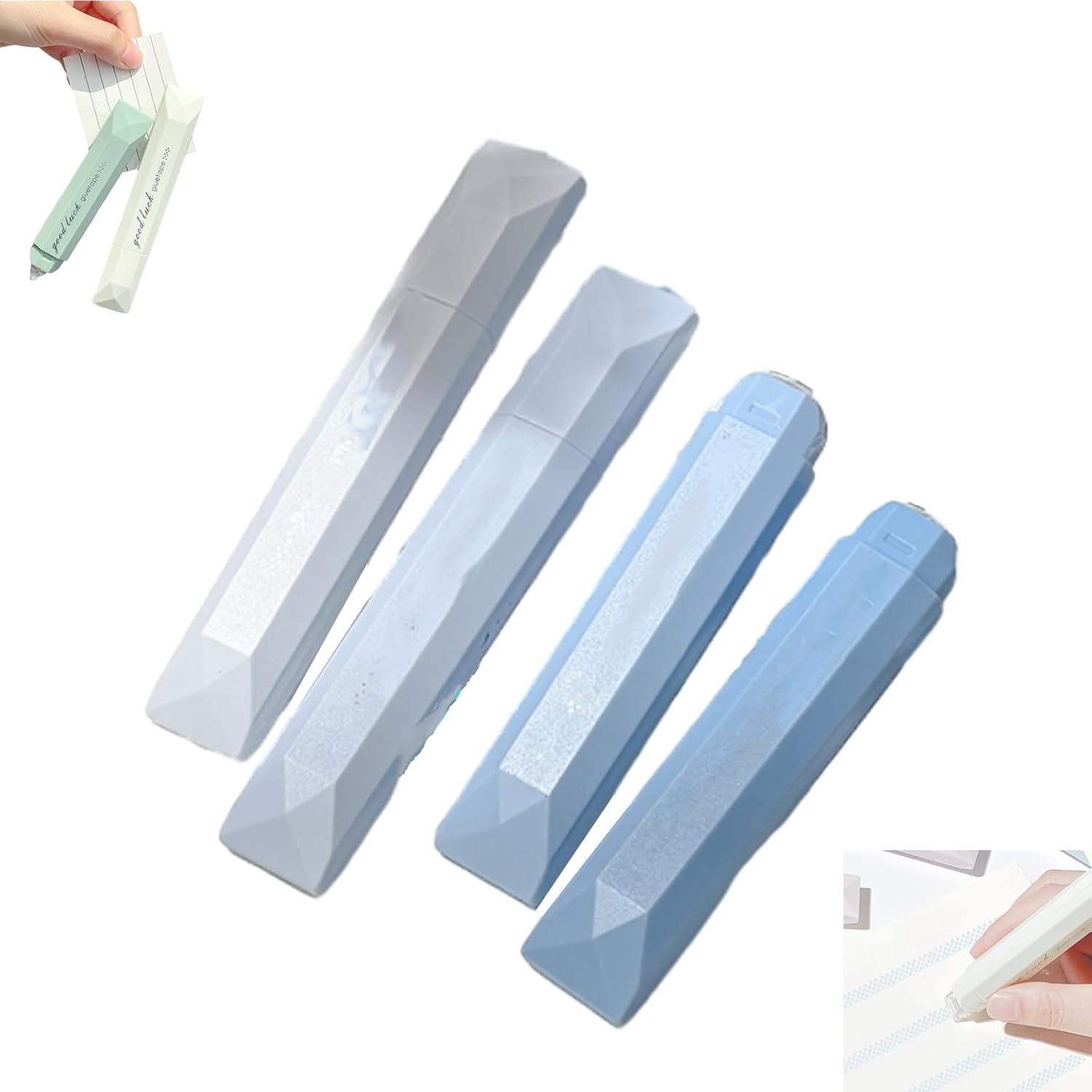 Compack Pen Double Sided Tape Pen, 4-Pack Instant Bonding Glue Pens for Crafts ...