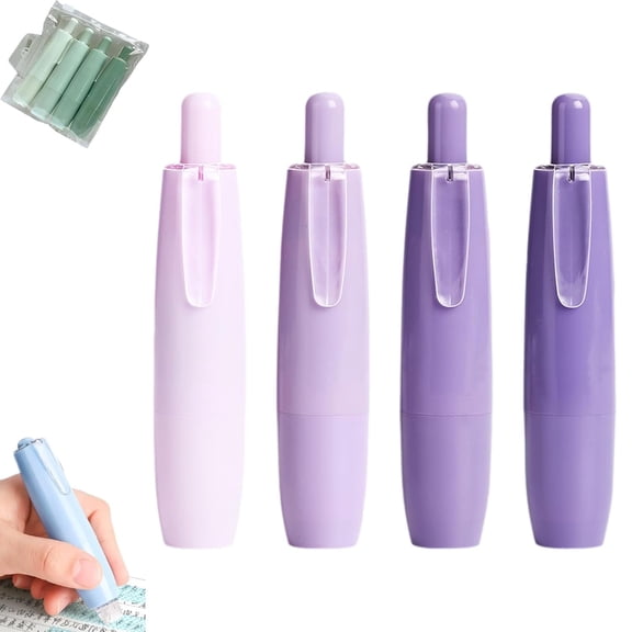 Double Sided Tape Pens - Correction Tape Double-Sided Adhesive, Retractable White Out Correction Tapes, Double Sided Press Glue Pen for Crafting, Cards, Photo, Album, Journal (D#)