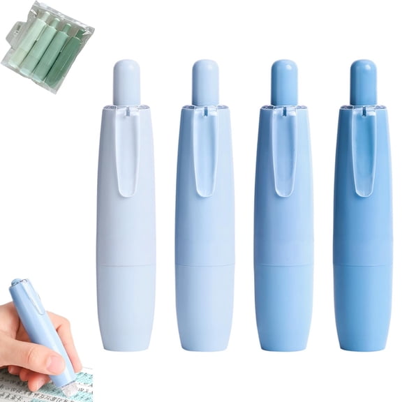 Double Sided Tape Pens - Correction Tape Double-Sided Adhesive, Retractable White Out Correction Tapes, Double Sided Press Glue Pen for Crafting, Cards, Photo, Album, Journal (C)