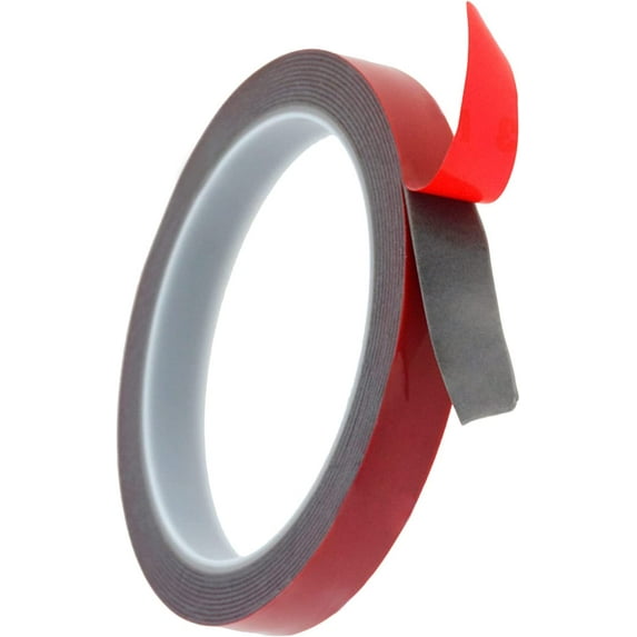 Double Sided Tape - Strong Adhesive Heavy Duty Mounting Tape - 9.8Ft 0.4Inch Waterproof Foam Tape, Industrial Grade Two Side Tape for Car, LED Lights, Home Décor